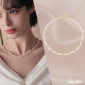 Louis Dior 18K 5mm Real Pearl Shine Ball Necklace