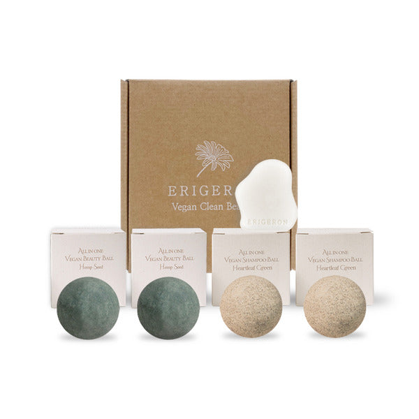 Erizeron All-in-One Vegan Shampoo Ball + Treatment Bar Set