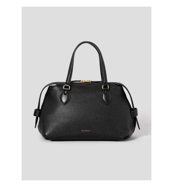 Bin甫 ACC [Bin甫ACC] (BE51D3M075) Ravia Top Zip Medium Tote Bag - Black