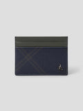 Binfoul ACC BinfoulACC BE61A3M07R Binfoulehr Leather Transparent Card Wallet - Navy