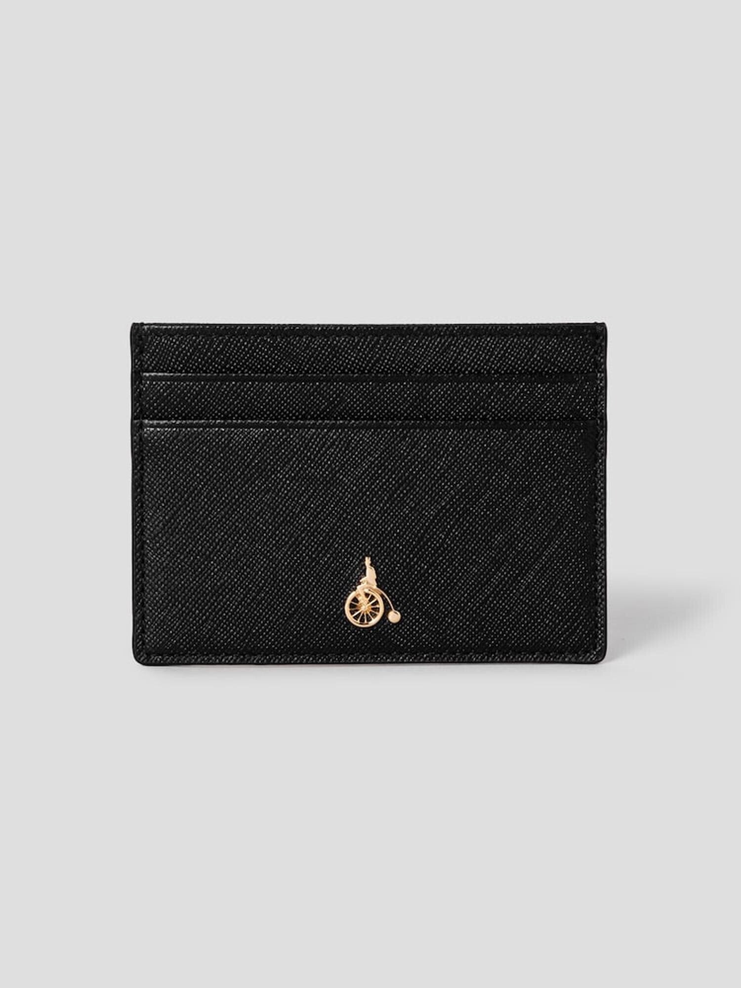Binfal ACC Black Leather Single Card Wallet
