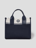 Bin甫 ACC Women's Square Knit Bag - Navy