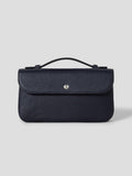 Binfop ACC Solid Leather Crossbody Bag - Navy BE62A4M61R