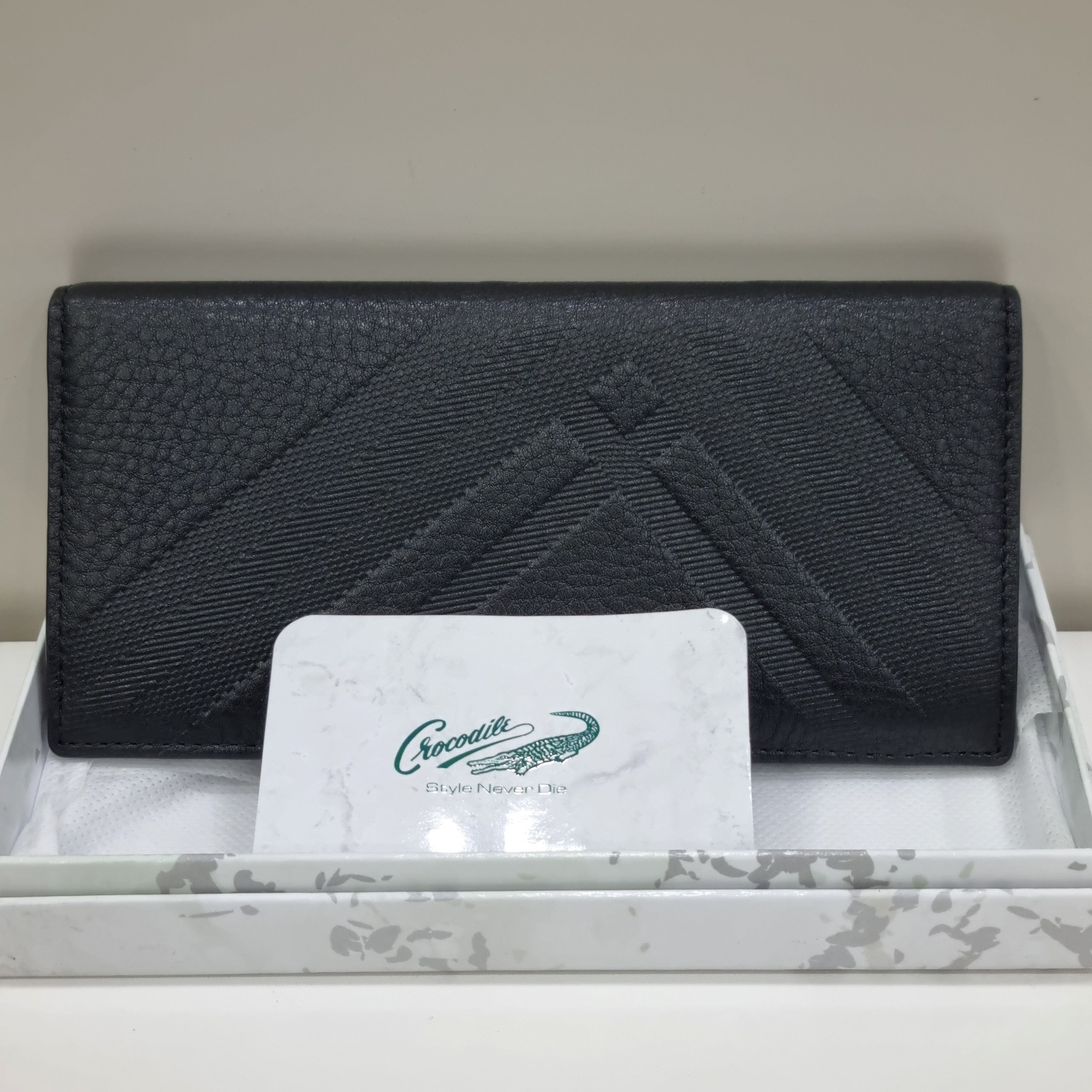 Crocodile Men's [Modanam Yangju] CDAABPL9001BK Cowhide Wallet GN