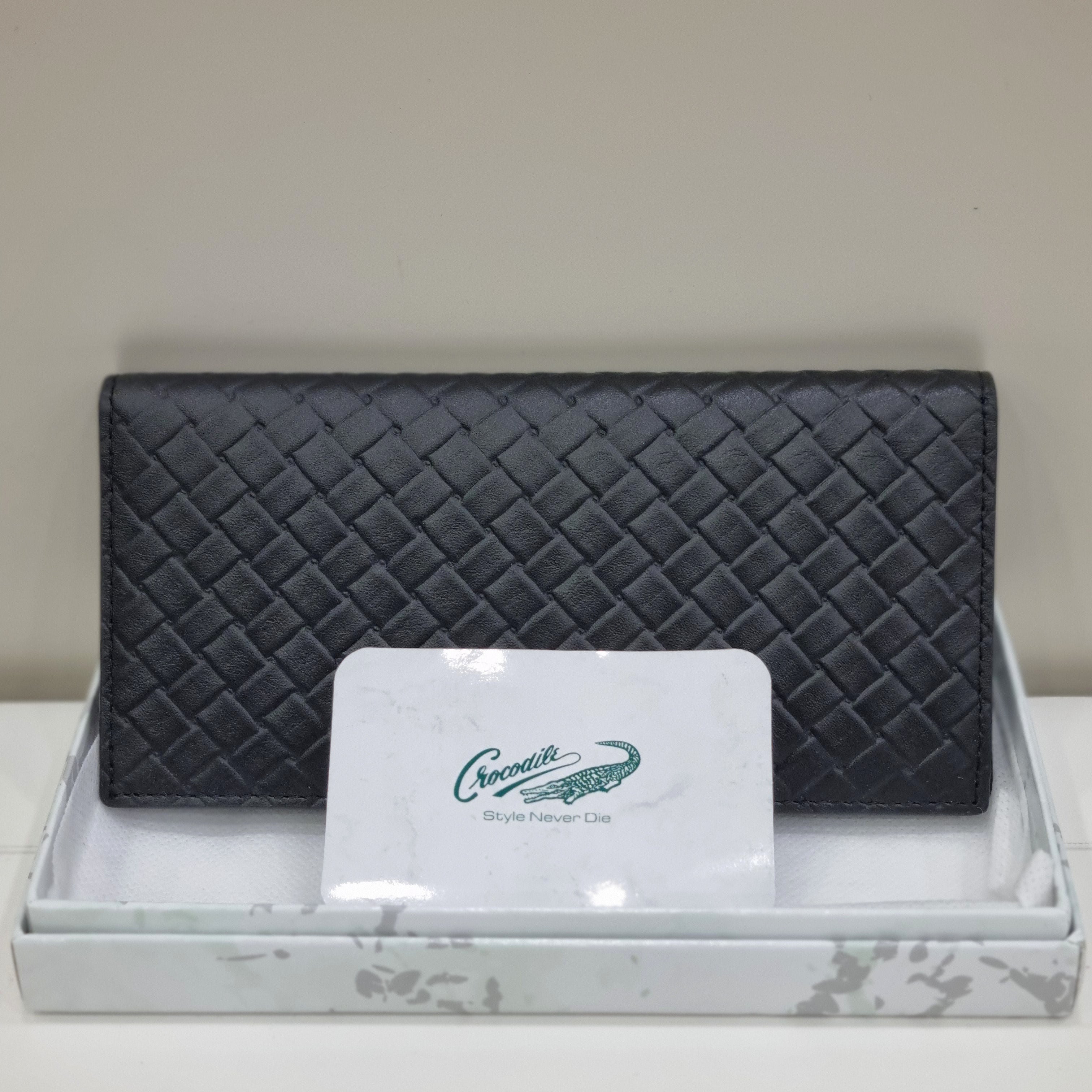 Crocodile Men's Cowhide Leather Wallet CDAABPL9006BK GN