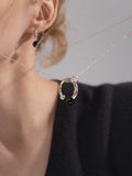 Jayneum Orbit Balance Necklace silver