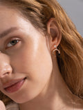 Jenny Serein Onix Silver Earrings