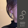 Women's Twisted Braid Hoop Earrings Simple Style