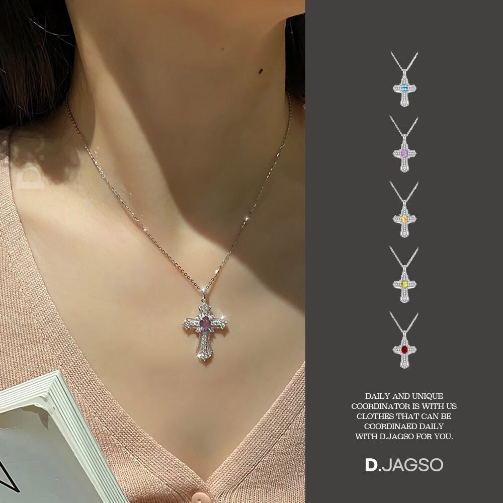 Designer Mall Women's Silver Full Diamond Elegant Styling Necklace