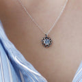 Designer Mall Women's Daily Heart Moonstone Antique Necklace