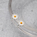 Designer Mall Women's Daily Accessory Piercing Daisy Earrings