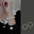 Designer Mall Women's Daily Basic Mood Style Pearl Beads Bracelet