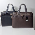 MichelBy Tan迪 TC01 Men's Simple Buffalo Leather Embossed Briefcase B23302Y2 (33524215)