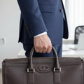 Michel by Tandi TC01 male premium leather briefcase crossbody business tote bag B5604305SB2 (4733534