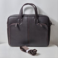 Michel by Tandy TC01 Men's Leather Briefcase Two-Pocket Crossbody Business B5605904SB (47335382)