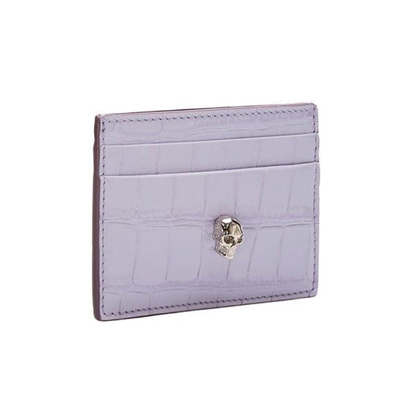 Alexander McQueen lavender skull wallet 632038 1JMFI 5390
