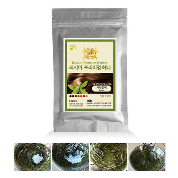 Banetto Licia Henna Dye (Natural Brown 5 pieces) Natural Gray Hair Coverage Direct Import from India