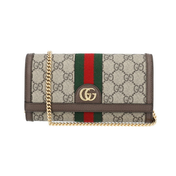 Gucci 772309 96IWG 8745 Ophidia GG WOC Web Supreme Chain Long Wallet