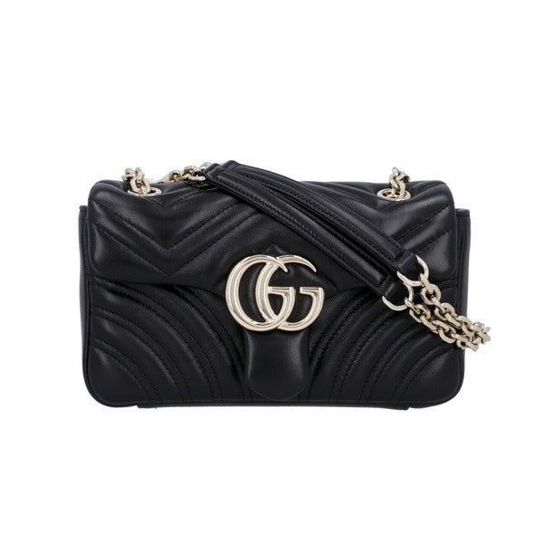 Gucci 837280 AAE38 1000 Mattelasse Monogram GG Suede Chain Shoulder Bag