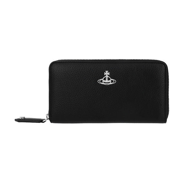 Vivienne Westwood 51060058W S000D N403 Vegan Biogreen Grain Zipper Around Long Wallet
