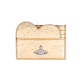Vivian Westwood 54030008W L00A7 R401 Metallic Crinkled Heart Card Wallet