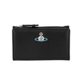 Vivian Westwood 54020003W L001L N403 Napa Slim Flap Zip Card Wallet