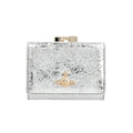 Vivian Westwood 5115002MW L00A7 Q401 Metallic Crinkled Small Frame Wallet