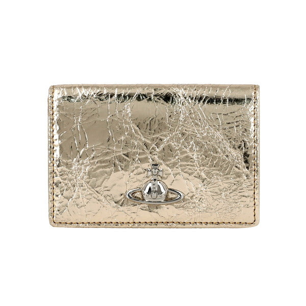 Vivian Westwood 5402000PU L00A7 R401 Metallic Crinkled Card Wallet