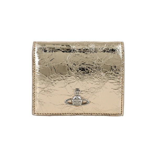 Vivian Westwood 51150030W L00A7 R401 metallic crinkled clutch