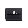 VivienneWestwood 5115002TW S000D N403 vegan bio-green grain flap pulse small wallet