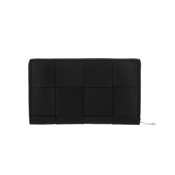 Bottega Veneta 651368 V3UO1 8803 Intrecciato Maxi Cassette Zipper Long Wallet