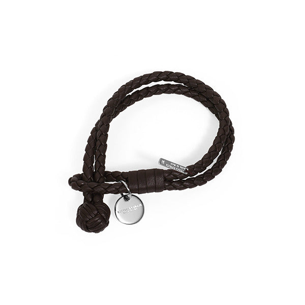 Bottega Veneta 113546 V3UN1 2062 (113546 V001D 2014) Inleather Napa Double Leather Bracelet