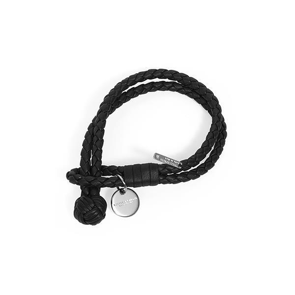 Bottega Veneta 113546 V3UN1 1189 Intrecciato Napa Double Leather Bracelet