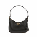 Prada 1BC204 NZV F0632 Saffiano Triangle Logo Mini Hobo Bag Shoulder Bag