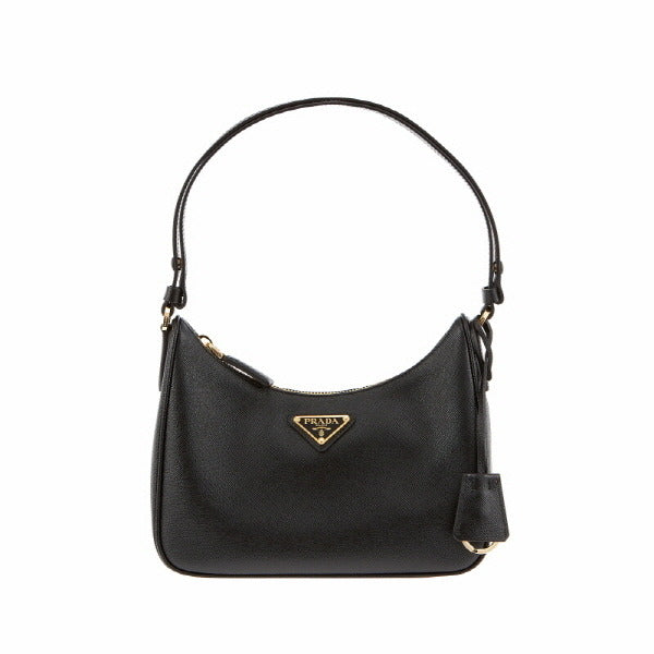 Prada 1BC204 NZV F0632 Saffiano Triangle Logo Mini Hobo Bag Shoulder Bag