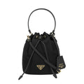 Prada 1BE067 RV44 F0002 Reedition 1978 Lina Nylon Triangle Logo Mini Bucket Shoulder Bag