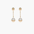 Domestic Same Day Miu Miu Metal Pearl Earrings 5JO9082F6X F0SAJ