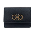 Ferragamo Ganccini Short Wallet Black 220862 779894