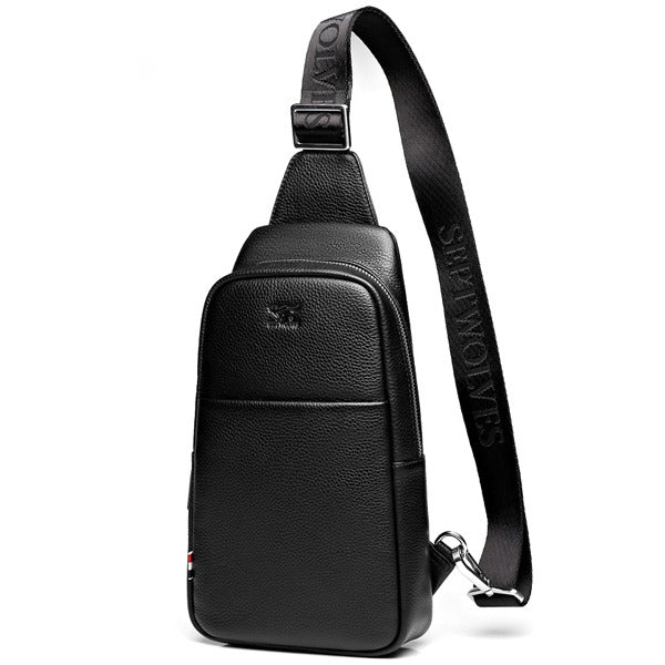 Septwolves S01 slingback natural leather men's mini crossbody bag