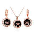 MaryGreen RoseGold Jewelry Luna Au SET