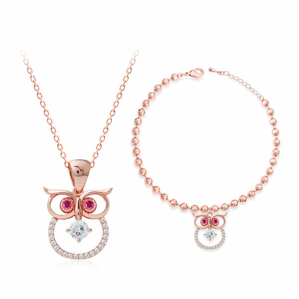 MaryGreen RoseGold Jewelry CherryLove AU SET