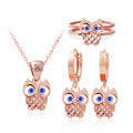 MaryGreen RoseGold Jewelry Royal Blue SET