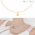 MaryGreen 14K Gold Chain Ring Happiness