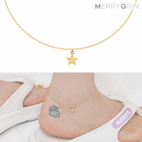 MaryGreen 14K Gold Chain Ring Happiness