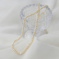 MaryGreen 925 silver rice pearl necklace