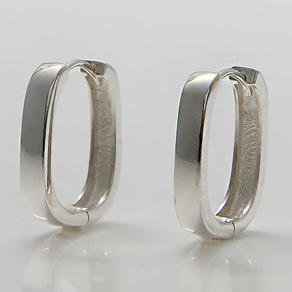 MaryGreen 925 sterling silver flat earrings