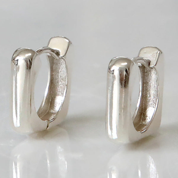 MaryGreen 925 sterling silver square ring earrings