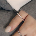 Melrigreen 925 SILVER Ball Layered Ring