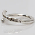 MaryGreen 925 SILVER silver crucifix smile ring