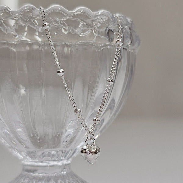 MaryGreen 925 SILVER Glam Heart Necklace
